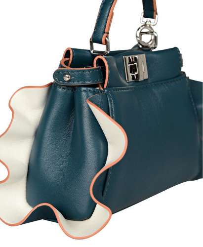 Shoulder Bag by Fendi Luxury petrol leather 100% original sale new Best Deals & Coupons on handbags